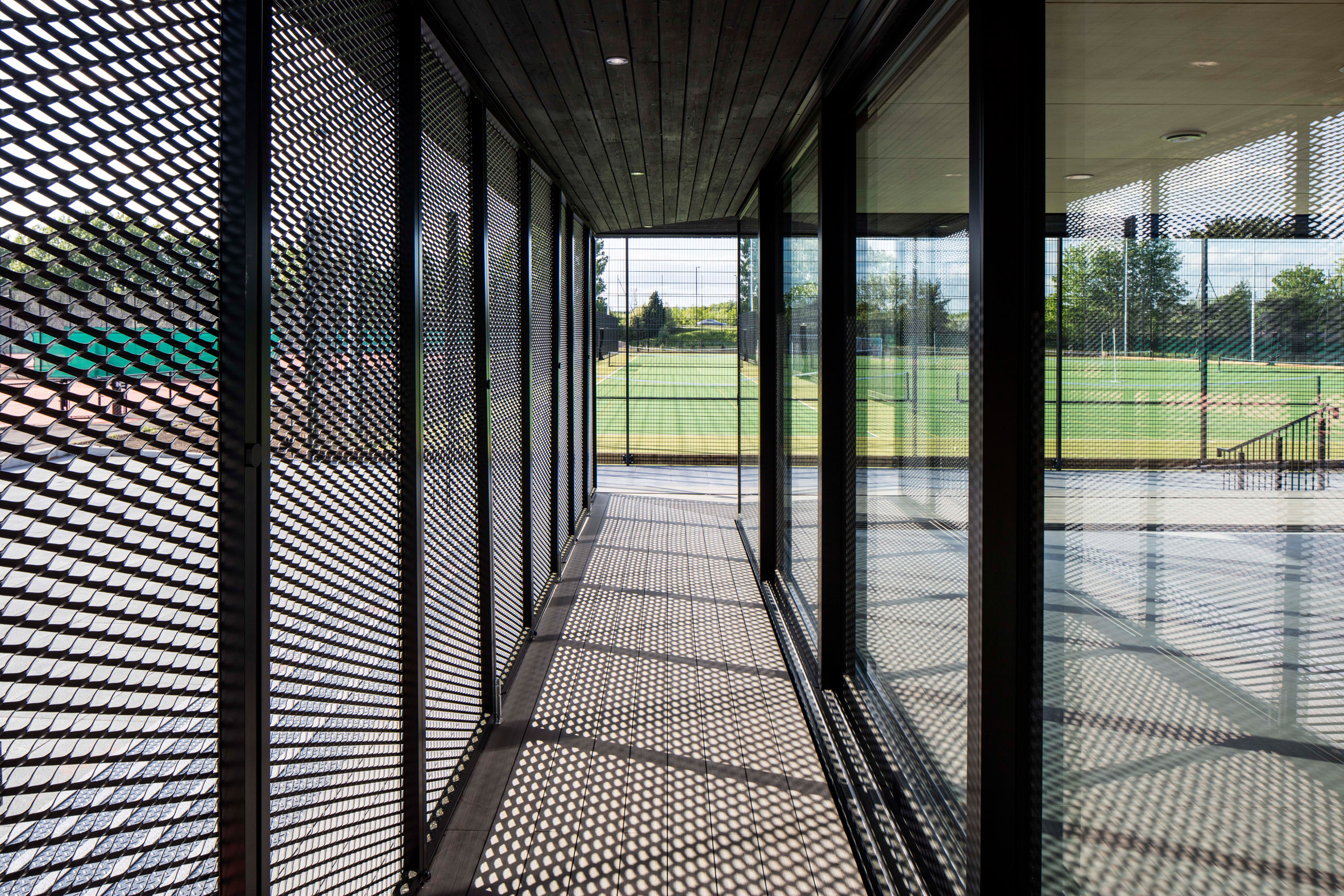 Eton college sports pavilion by Lewandowski Architects