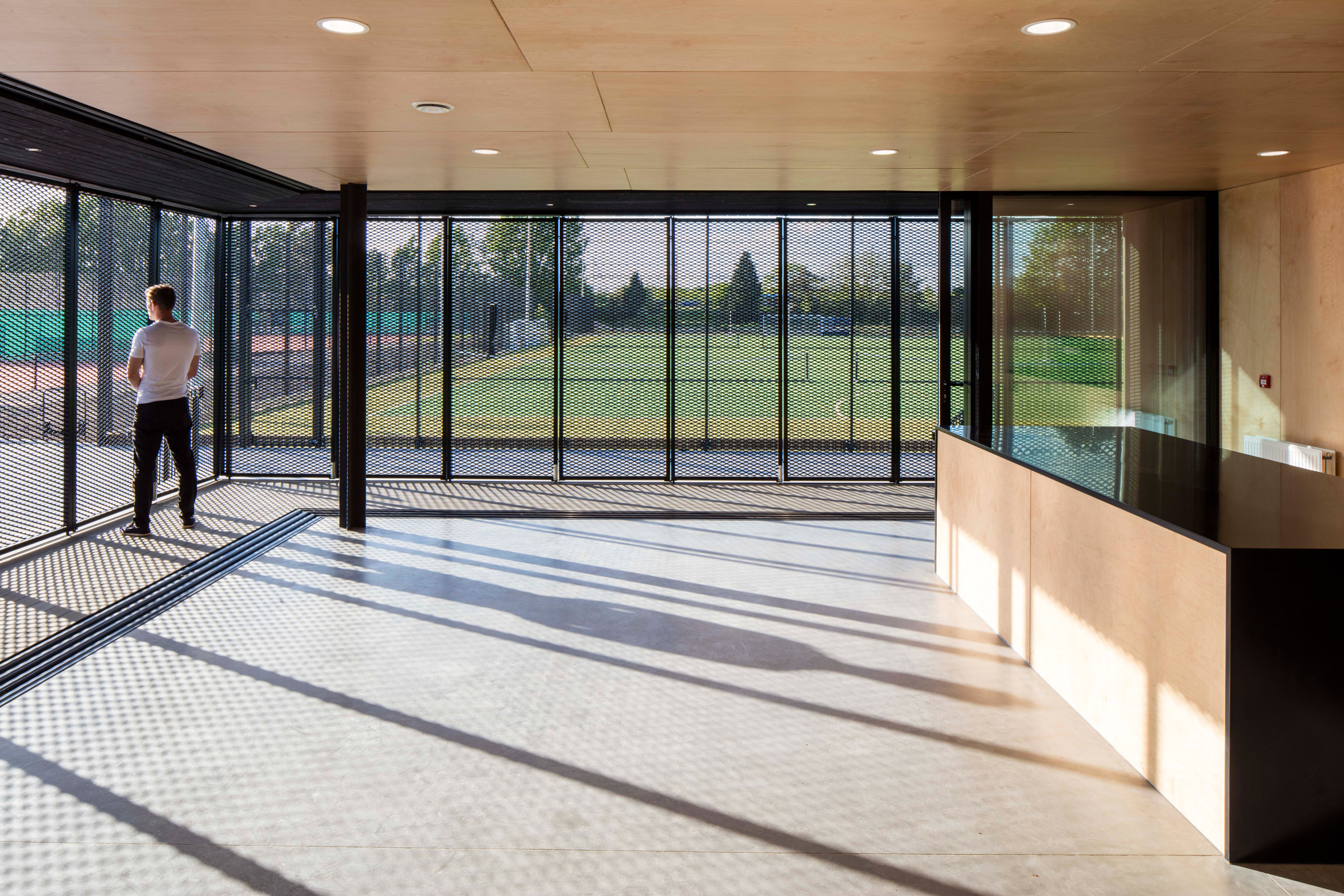 Eton college sports pavilion by Lewandowski Architects