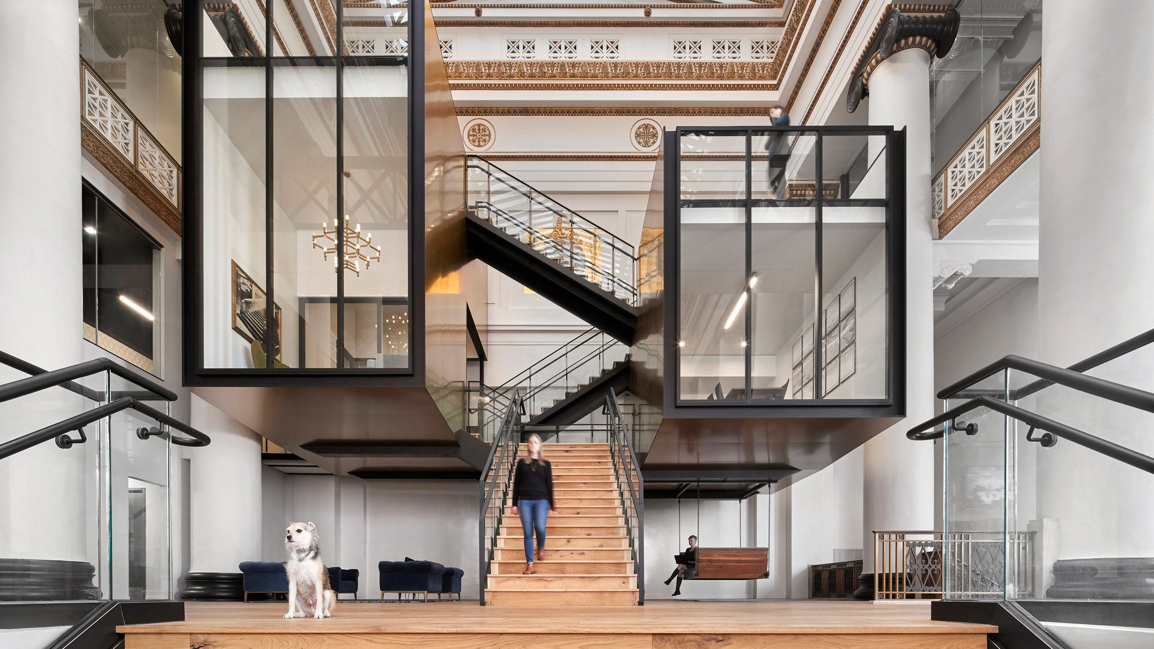 ZGF Architects transforms historic Portland bank building into Expensify office