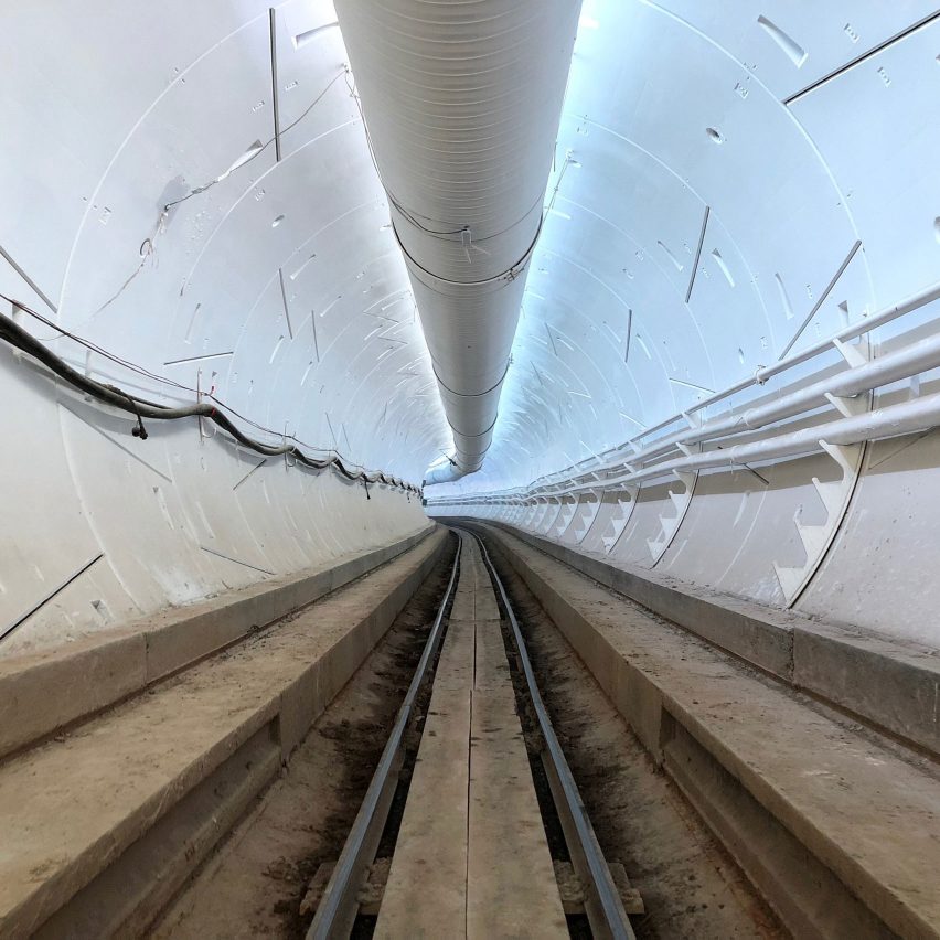 The Boring Company's tunnel in Hawthorne, California
