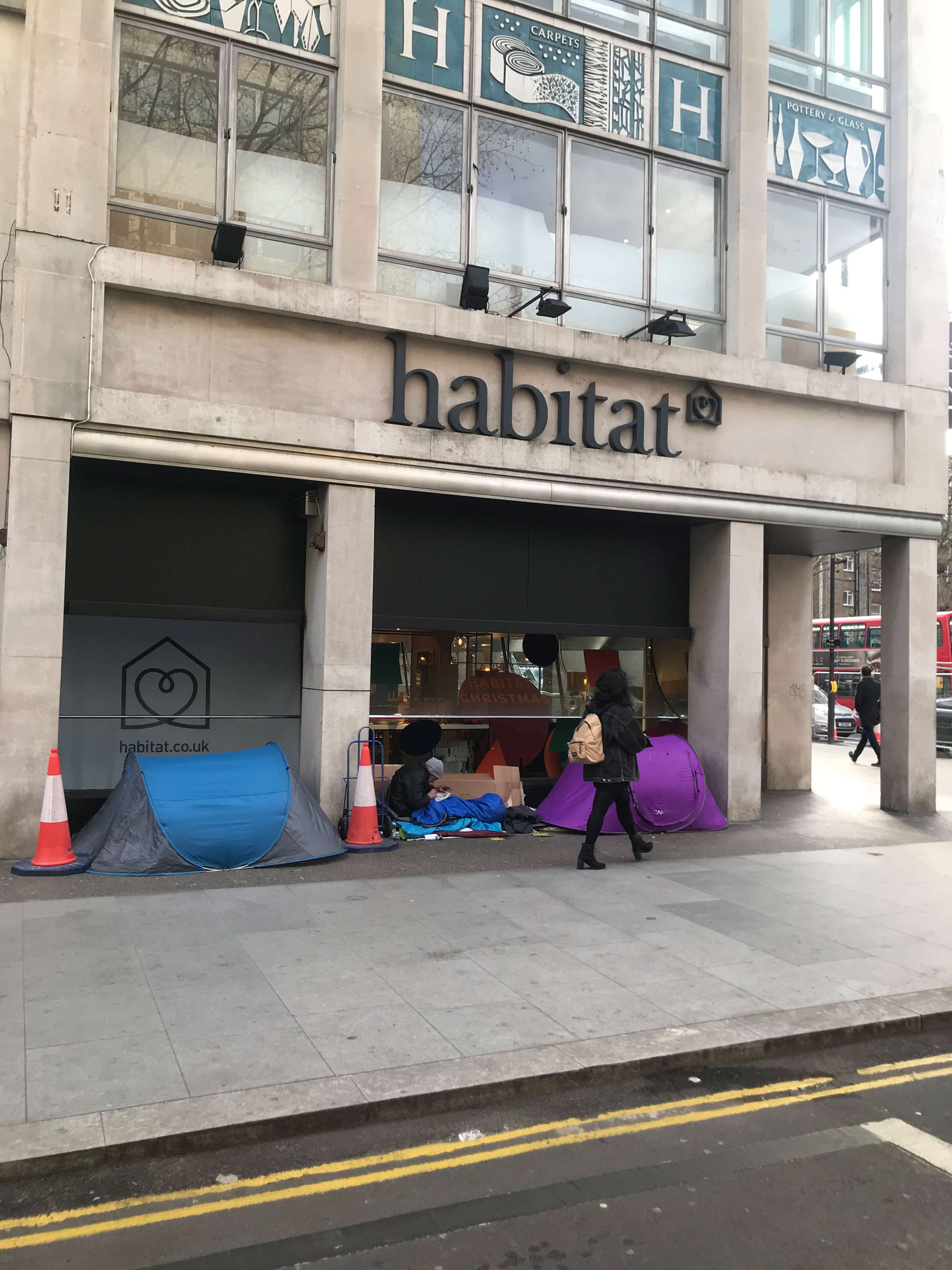 Homelessness at Tottenham Court Road