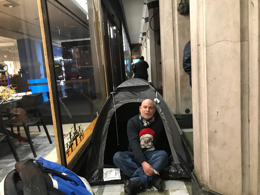 Homelessness at Tottenham Court Road