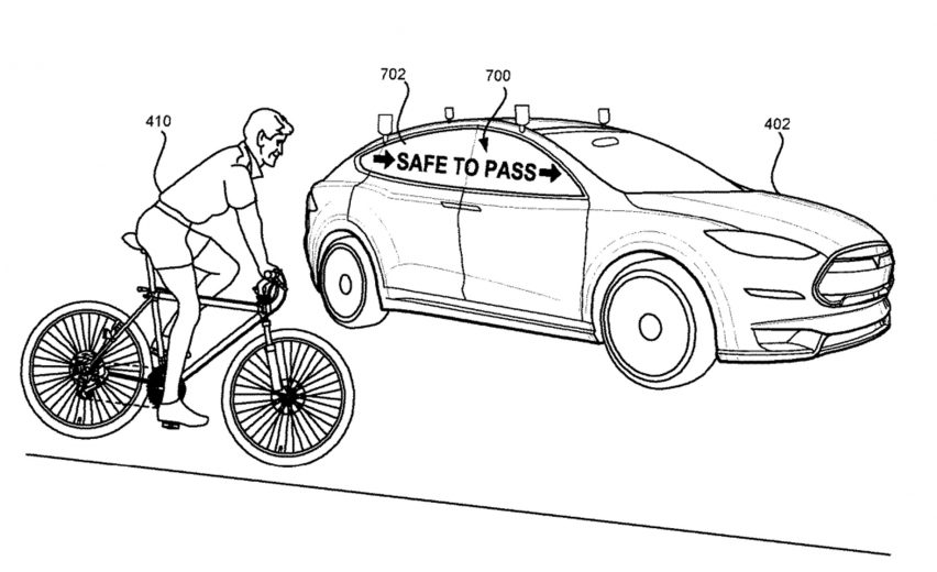 Lyft patent for notification system for self-driving cars