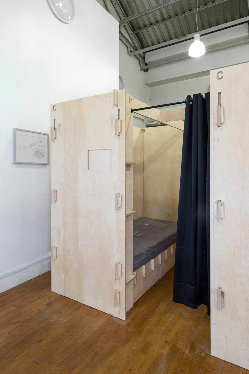 Commonweal Pods to provide beds for homeless people, London, by Reed Watts