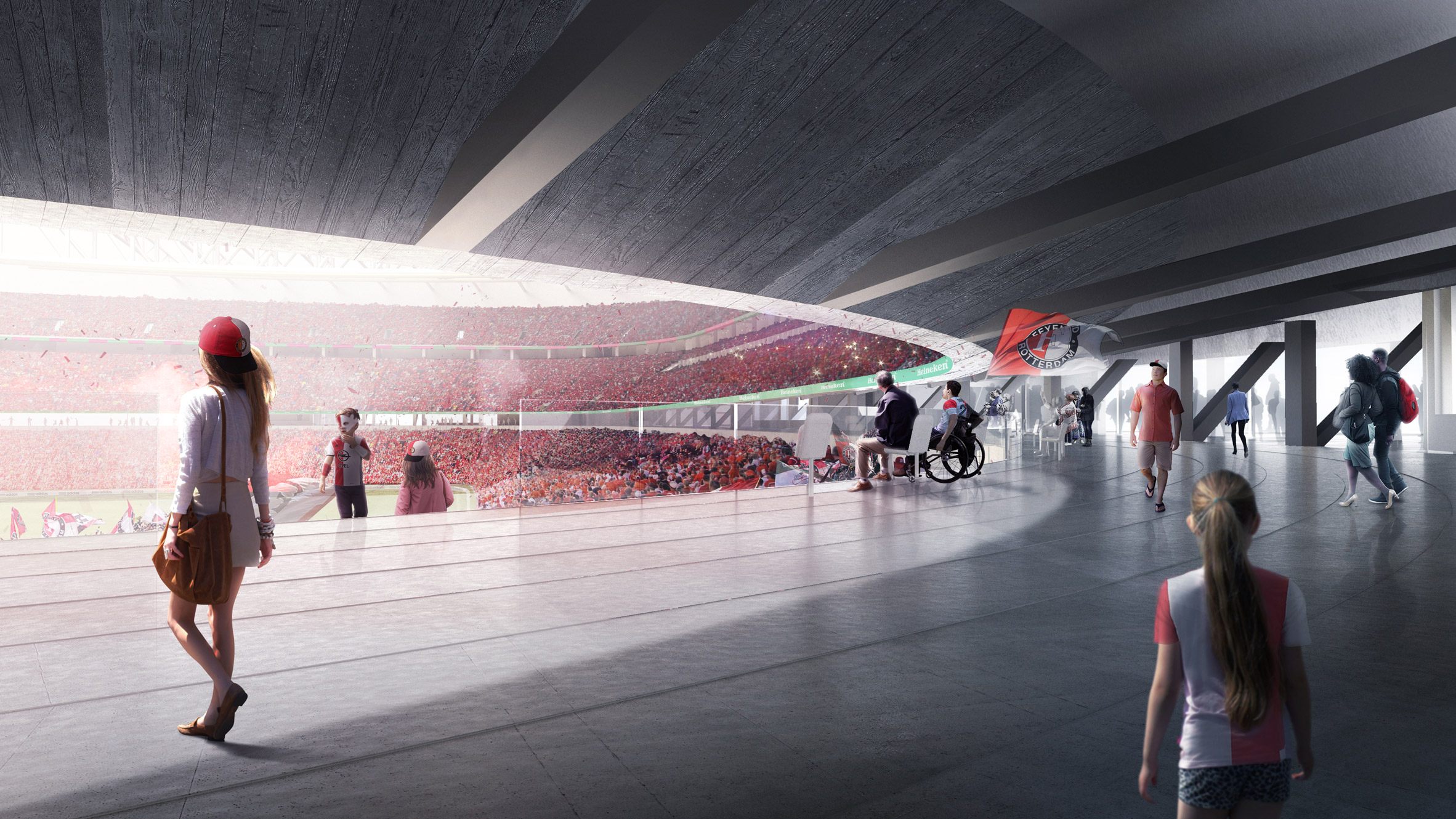 Feyenoord Stadium in Rotterdam by OMA