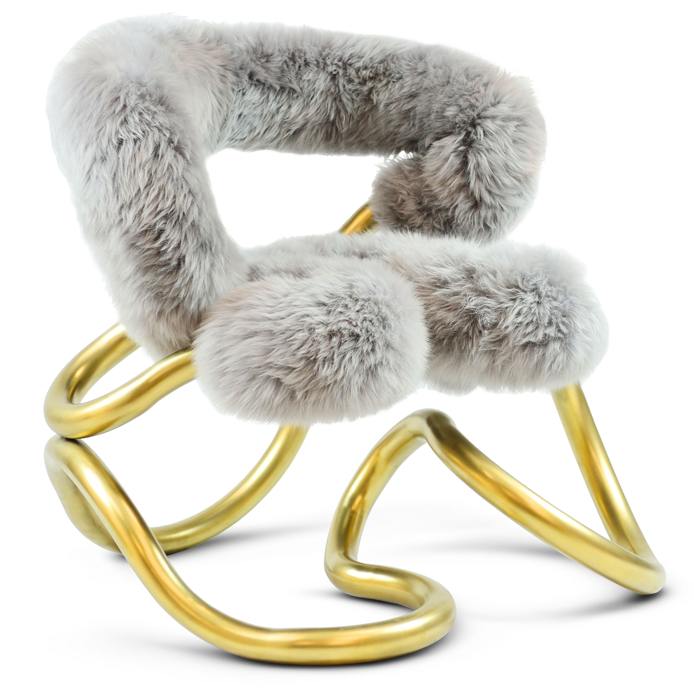 Railings faux-fur chair by Aranda\Lasch