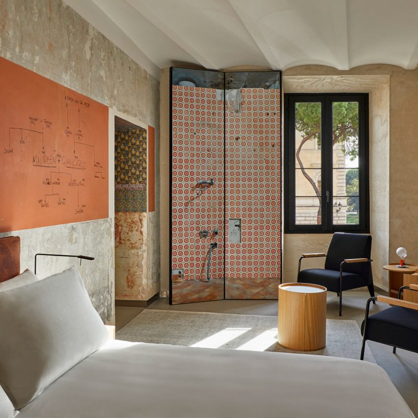 Hotels in Italy: Rooms of Rome guest suites designed by Jean Nouvel