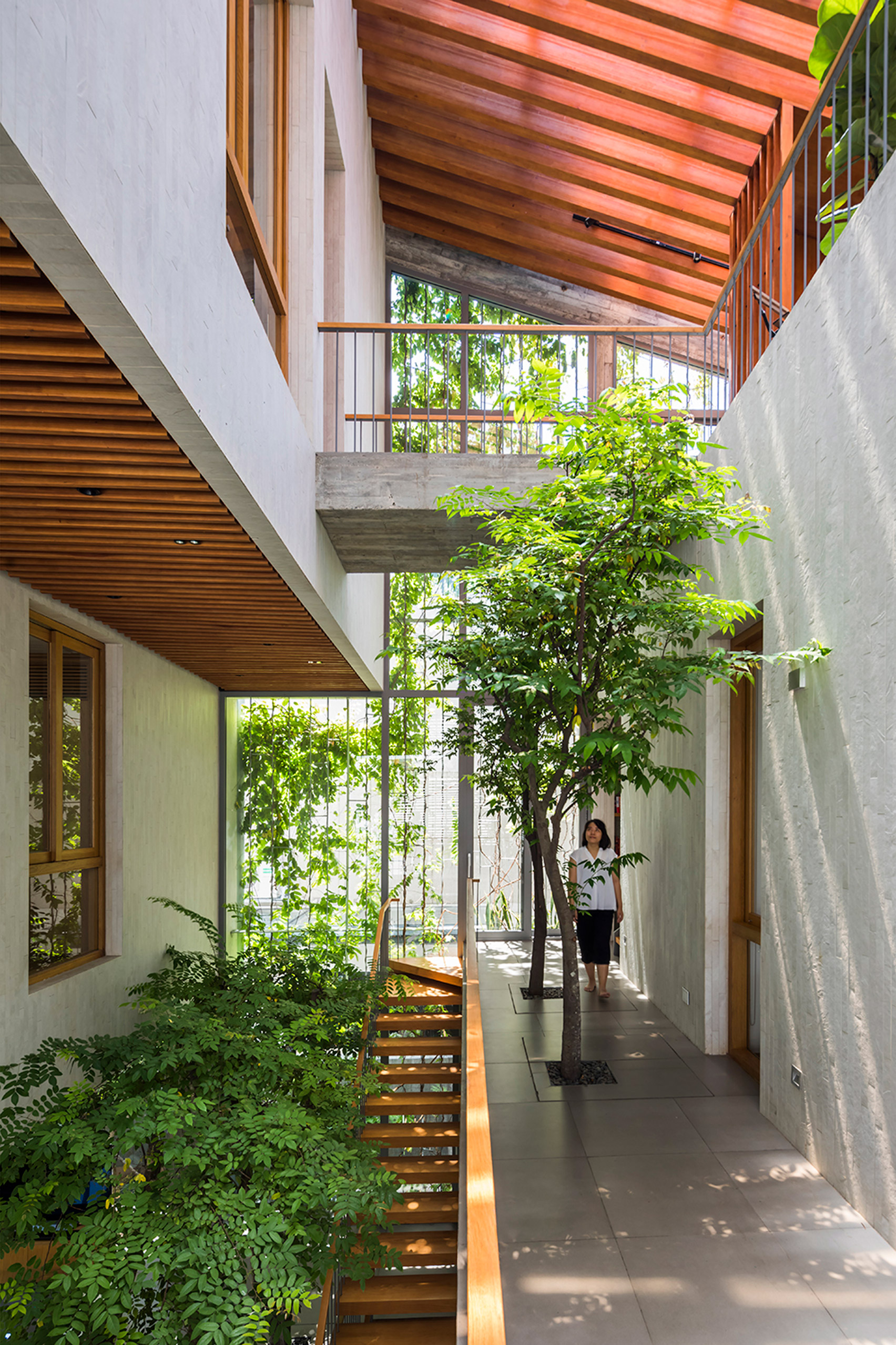 Void in Stepping Park House by Vo Trong Nghia in Ho Chi Minh City, Vietnam