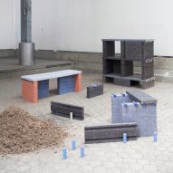 Tim Teven creates Recycling Reject furniture from paper-recycling waste