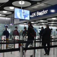 UK border control at Heathrow Airport