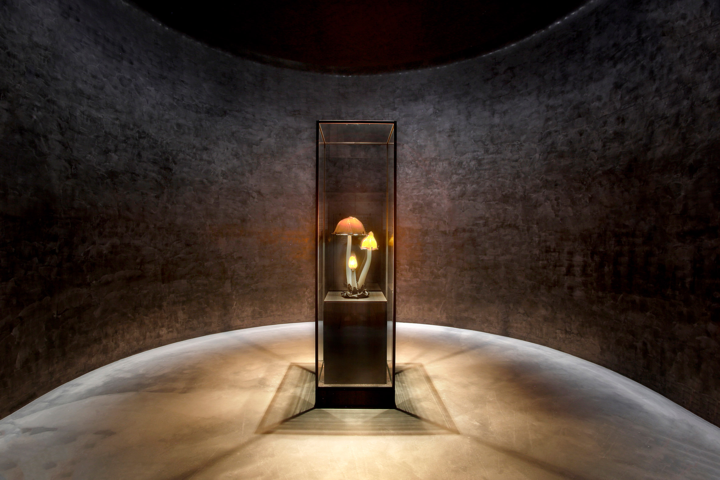 Jac Studios creates delicate glass exhibition inside Tadao Ando's Genius Loci
