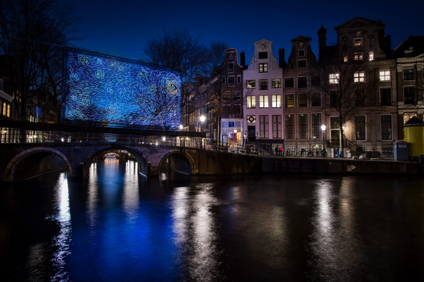 Van Starry reimagined as Amsterdam Light Festival installation