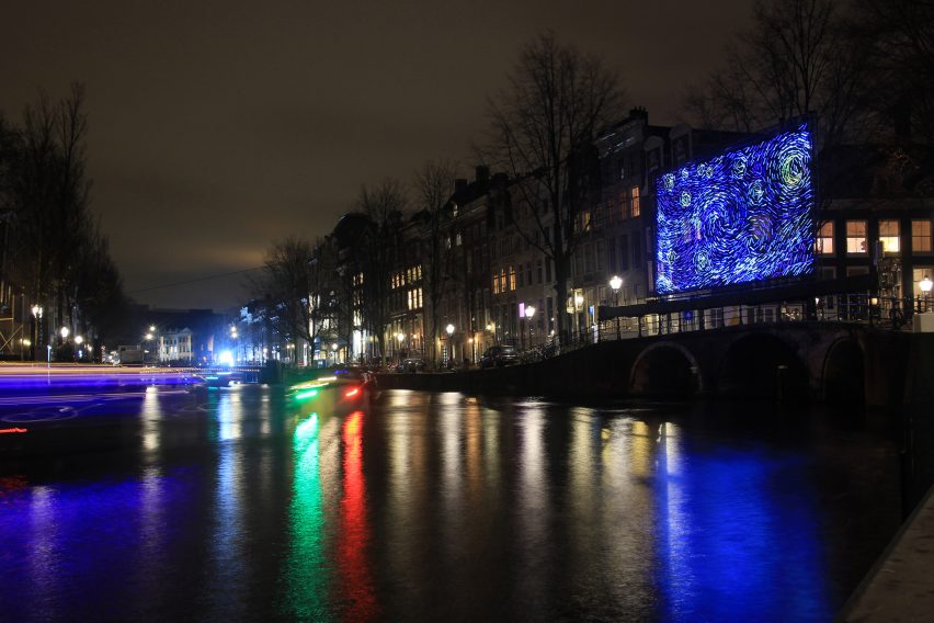 Van Starry reimagined as Amsterdam Light Festival installation