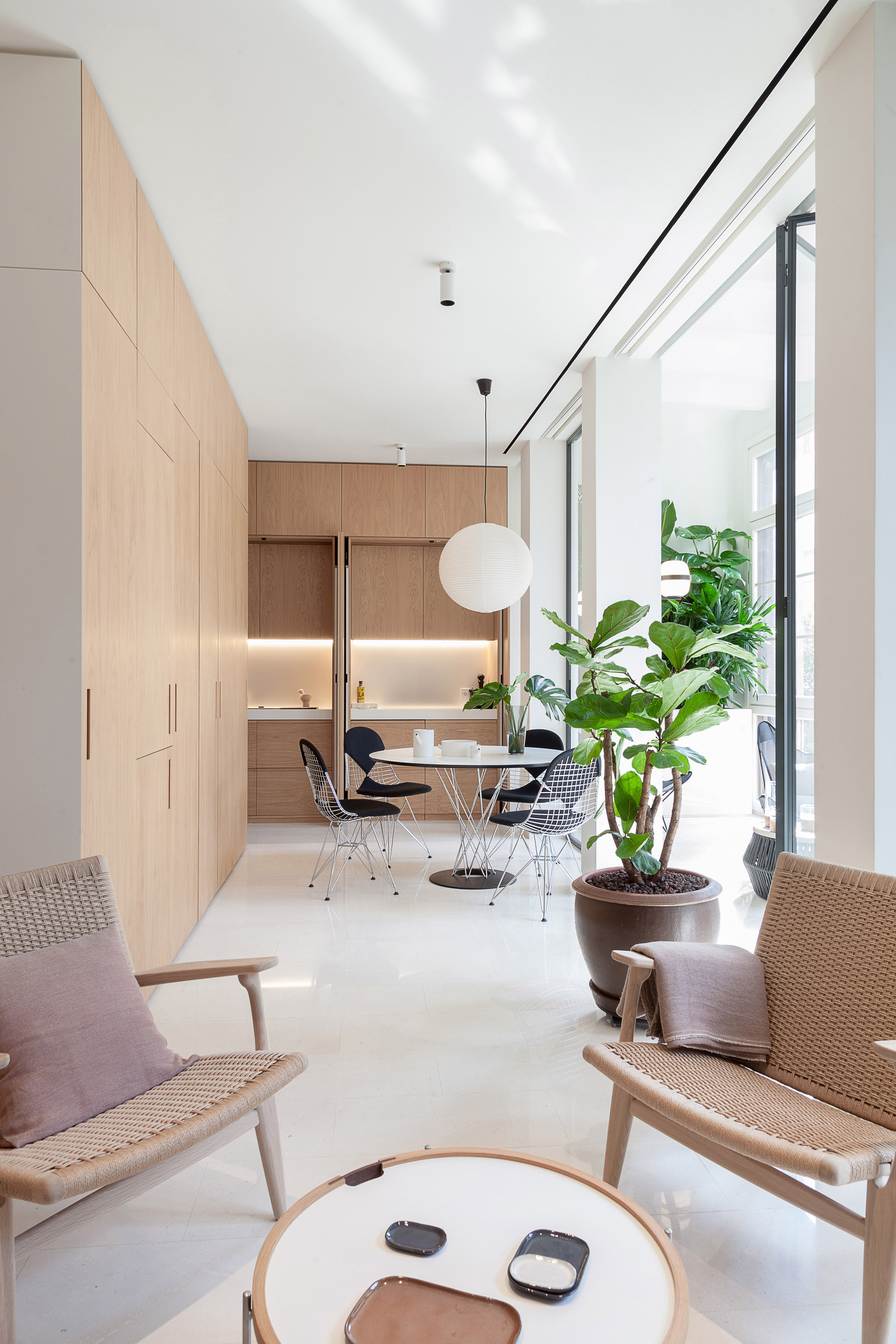 Interiors of Argentona Apartment, designed by YLAB Arquitectos
