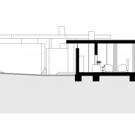 Section of Bedrock House by Idis Turato in Croatia