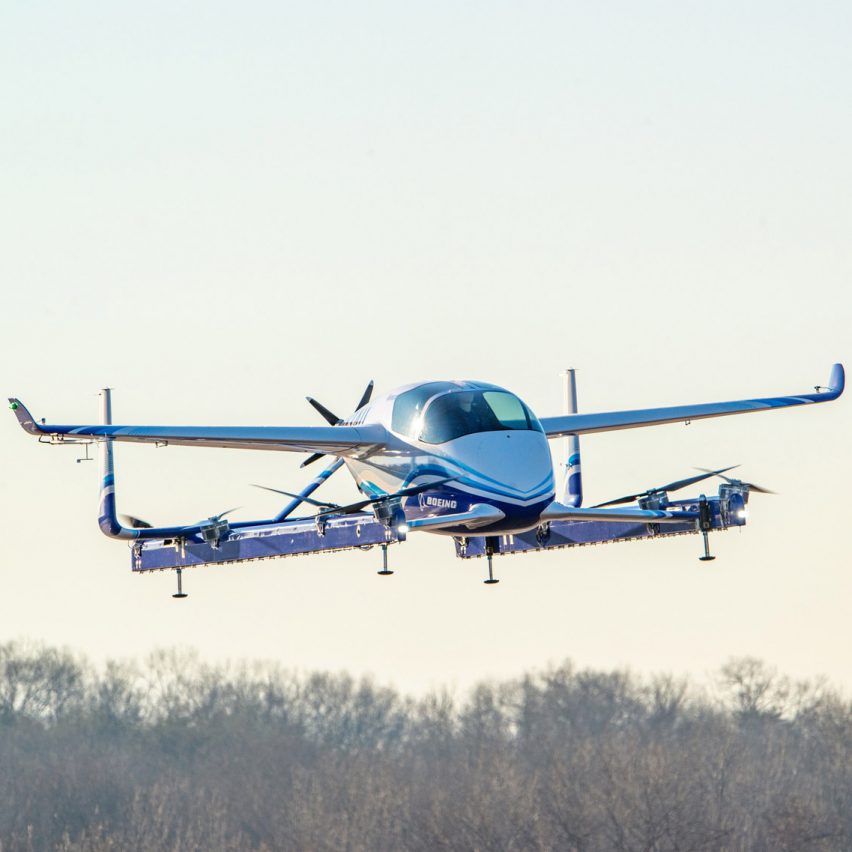Boeing electric autonomous passenger drone – flying car