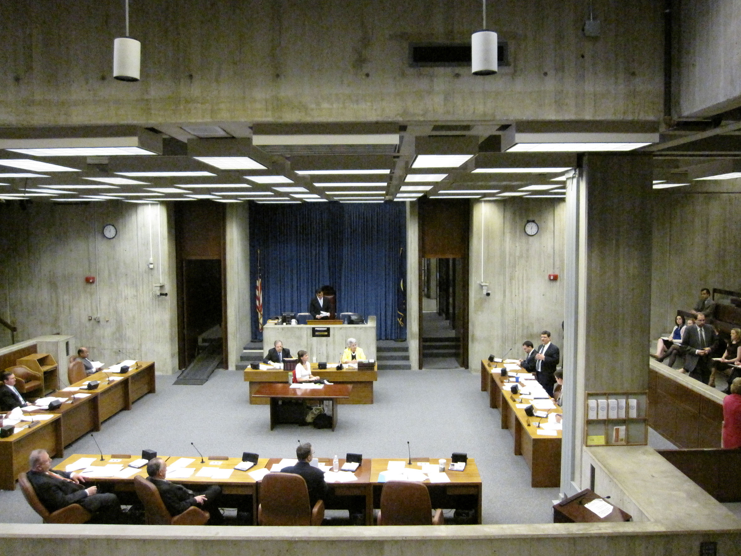 Boston City Hall council chamber