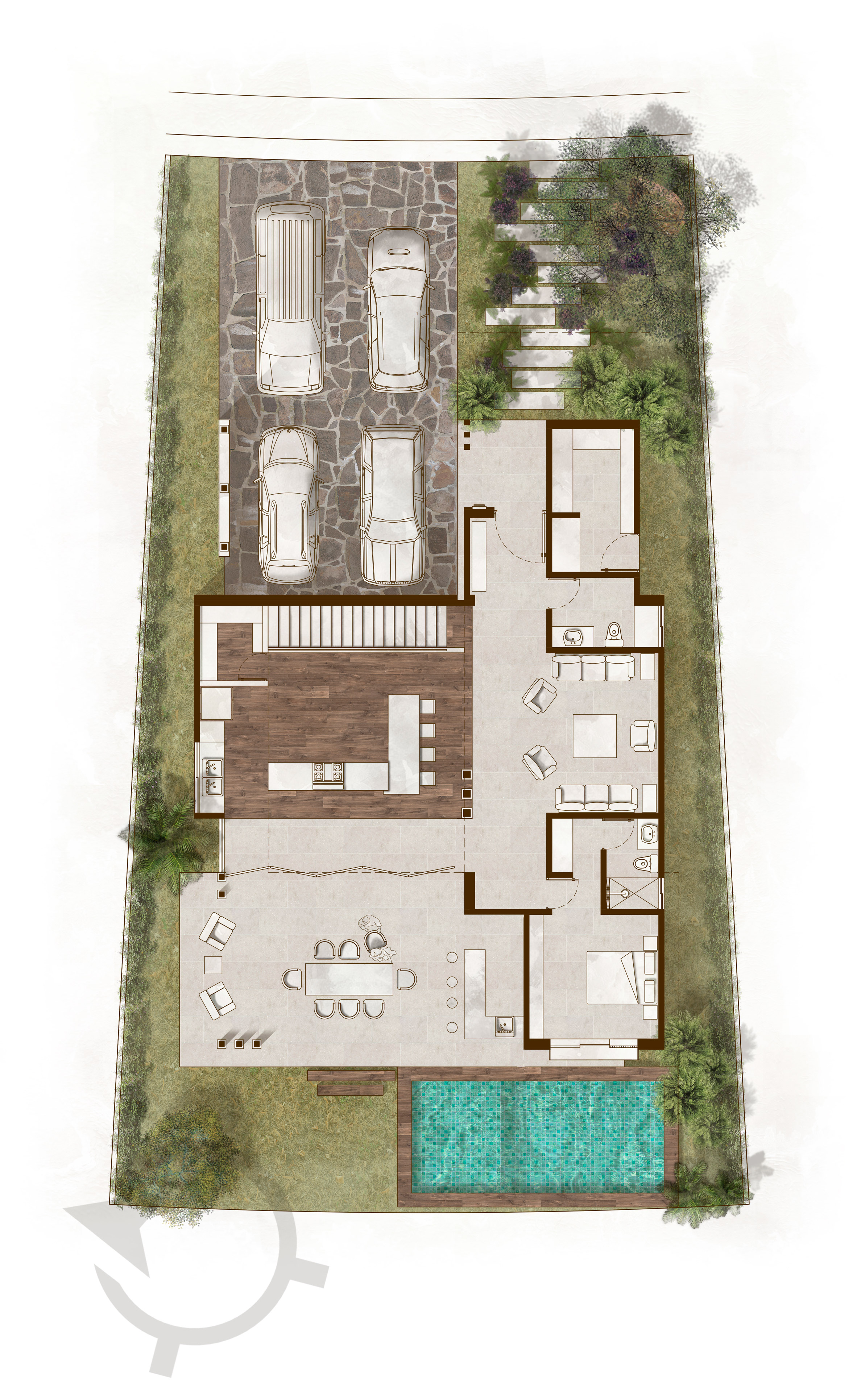 Mayan legend informs Di Frenna Arquitectos' Casa Nicté-Ha in Mexico