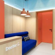 Interiors of Doctor U clinic designed by Ater Architects