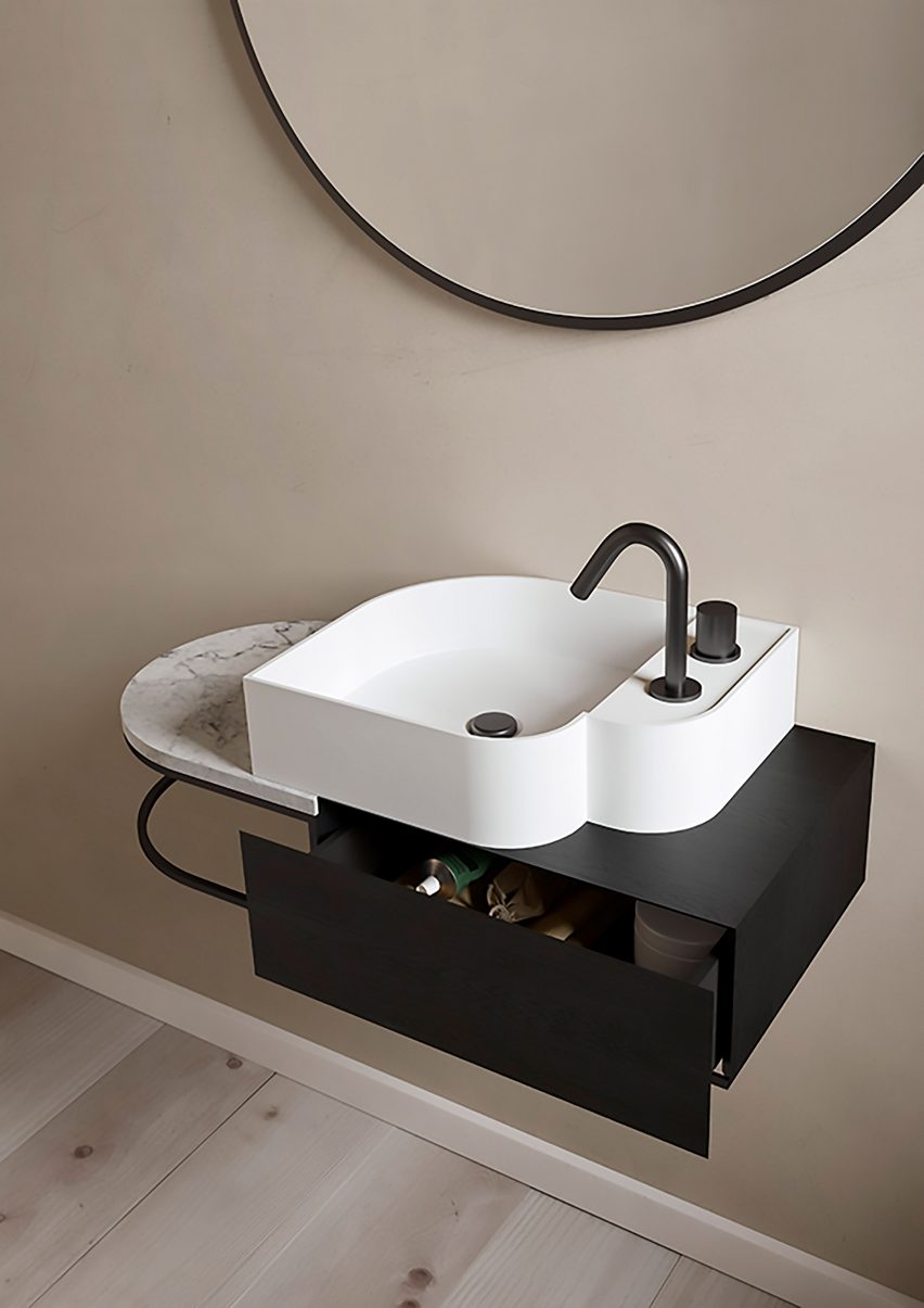 Nouveau bathroom furniture by Bernhardt-Vella for Ex.T