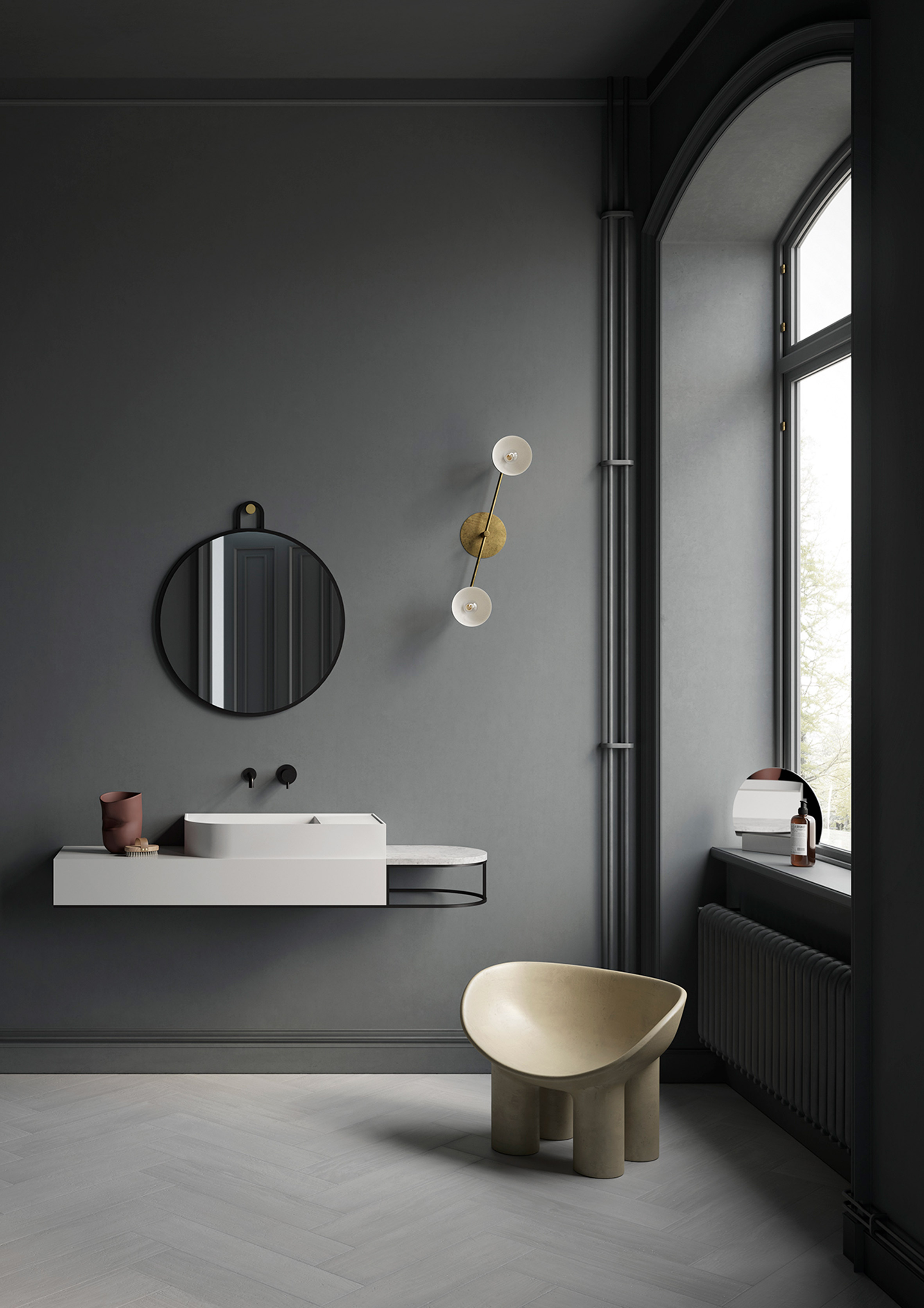 Nouveau bathroom furniture by Bernhardt-Vella for Ex.T