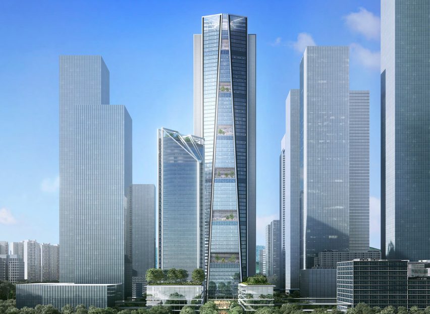 China Merchants Bank skyscraper by Foster + Partners in Shenzhen