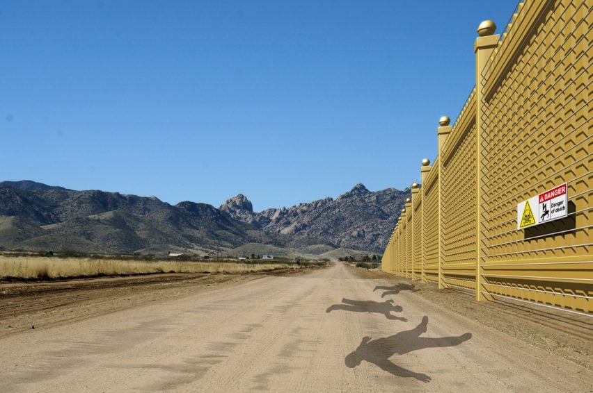 Mar-A-Lago border wall prototype by New World Design