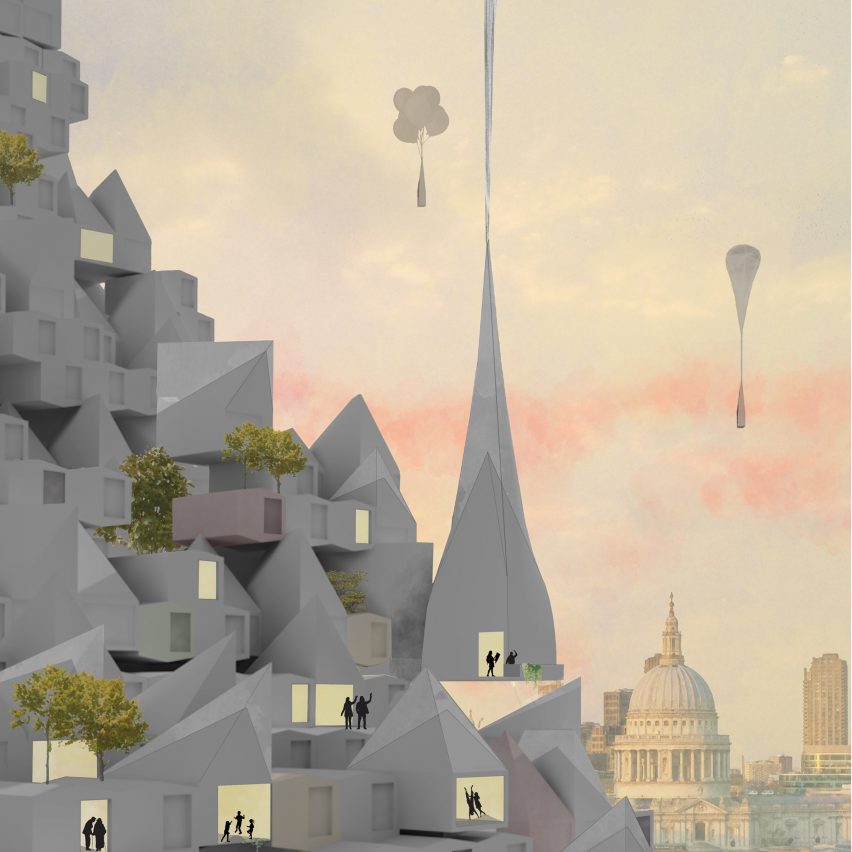 Hour Glass by Studio McLeod and Ekkist took second place in Dezeen and MINI Living's Future Urban Home Competition
