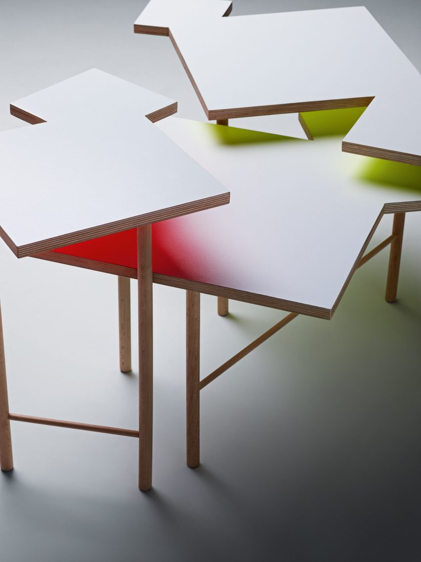 Yo Shimada debuts coffee table made from basic DIY store materials