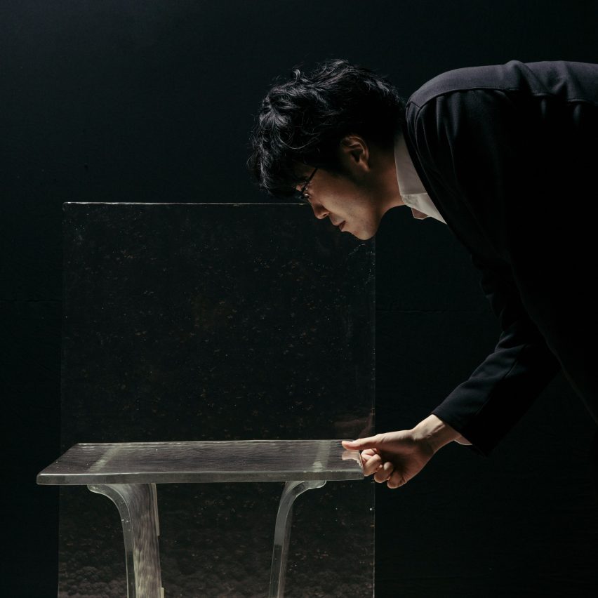 Nendo lets gravity shape its latest Melt furniture collection for WonderGlass