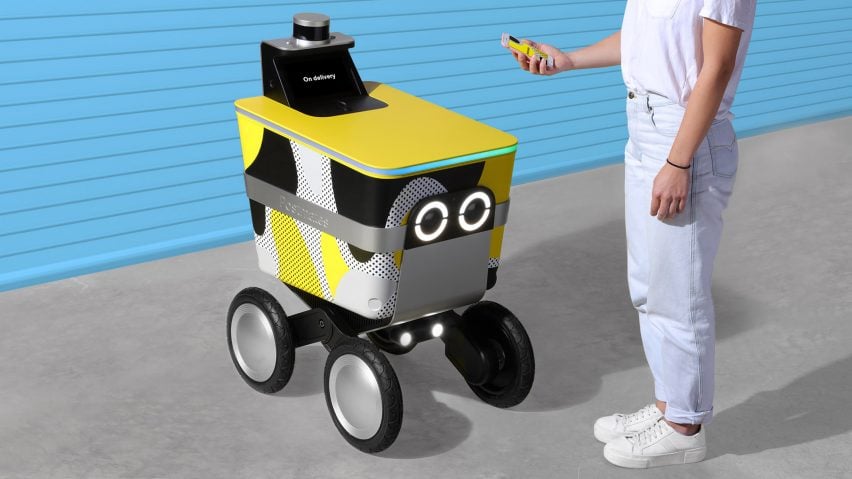 Serve delivery robot by New Deal Design and Postmates