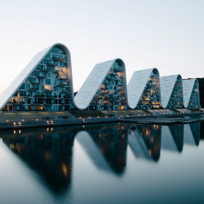 The Wave apartments by Henning Larsen