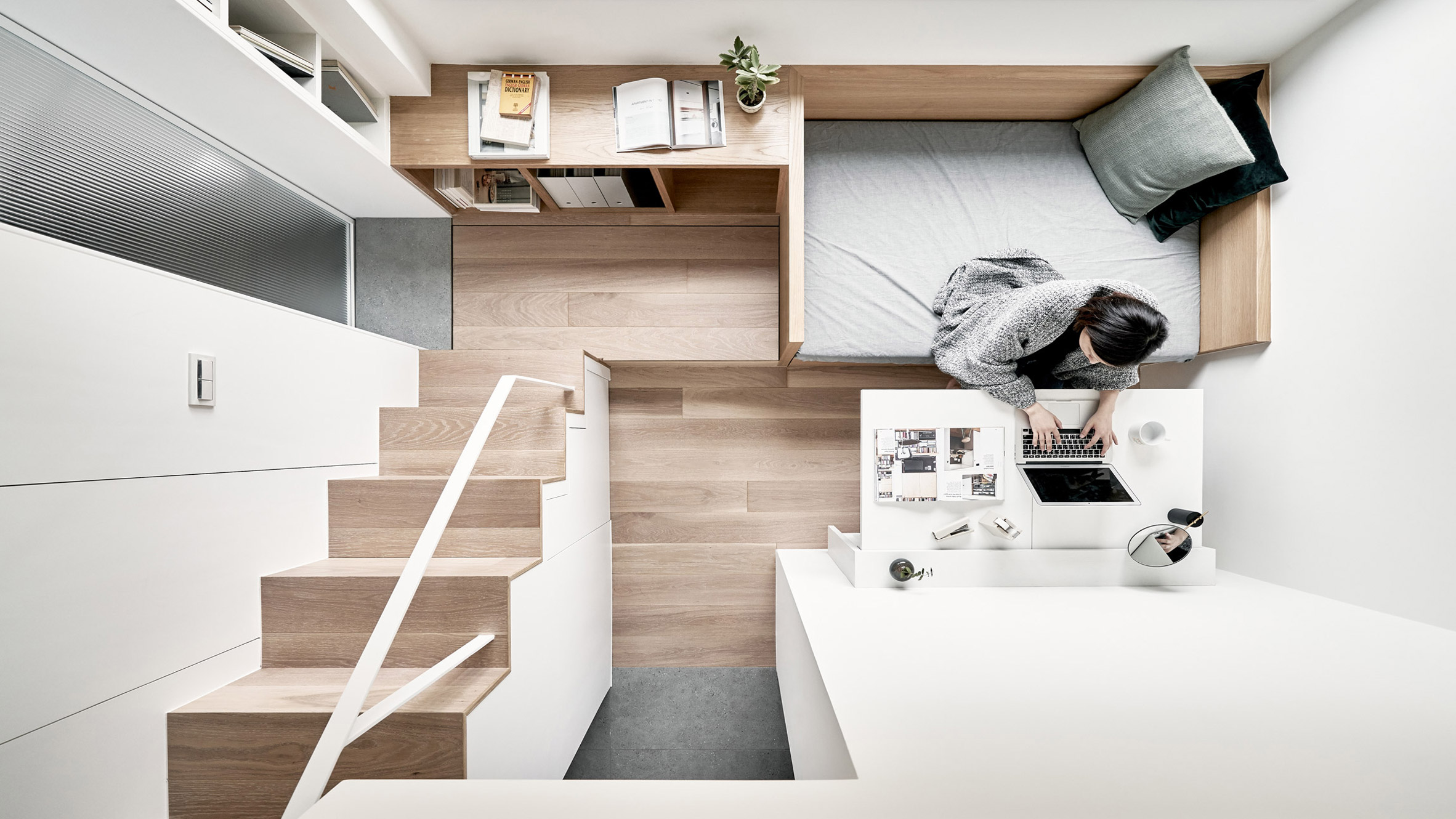 Taiwanese studio A Little Design creates 17.6-square-metre micro flat in  Taiwan