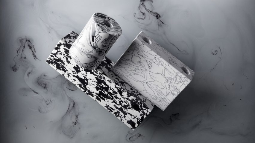 Tom Dixon creates Swirl collection using newfound marble-like material