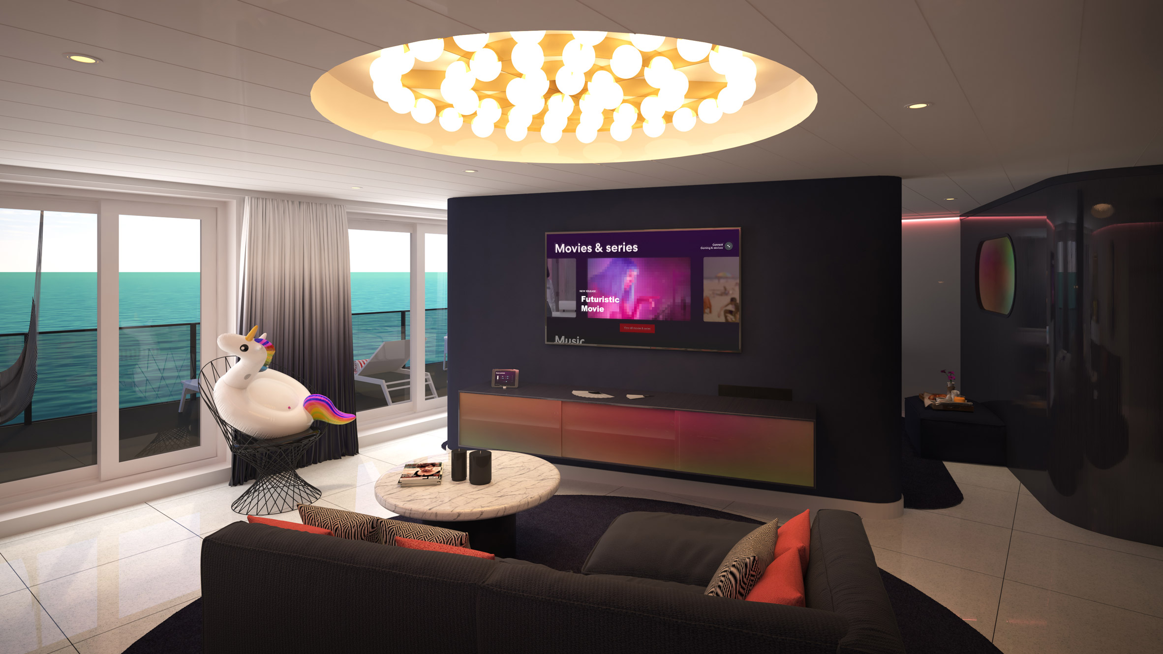 Tom Dixon Designs Retro Futurist Suites For Virgin Cruise