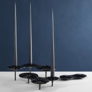 Zaha Hadid Design's candleholders appear to float in mid-air