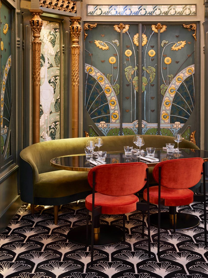 Beefbar Paris: Interiors of Beefbar restaurant in Paris, designed by Humbert & Poyet
