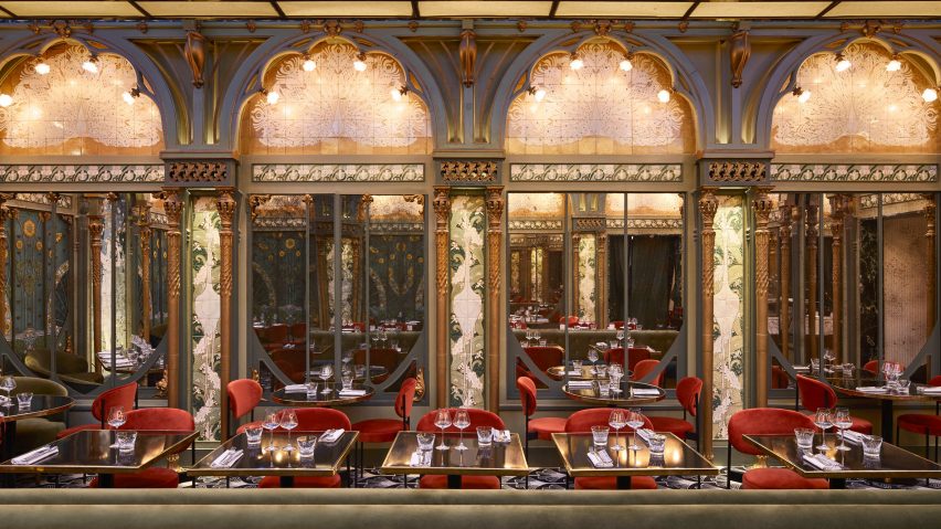 Interiors of Beefbar restaurant in Paris, designed by Humbert & Poyet