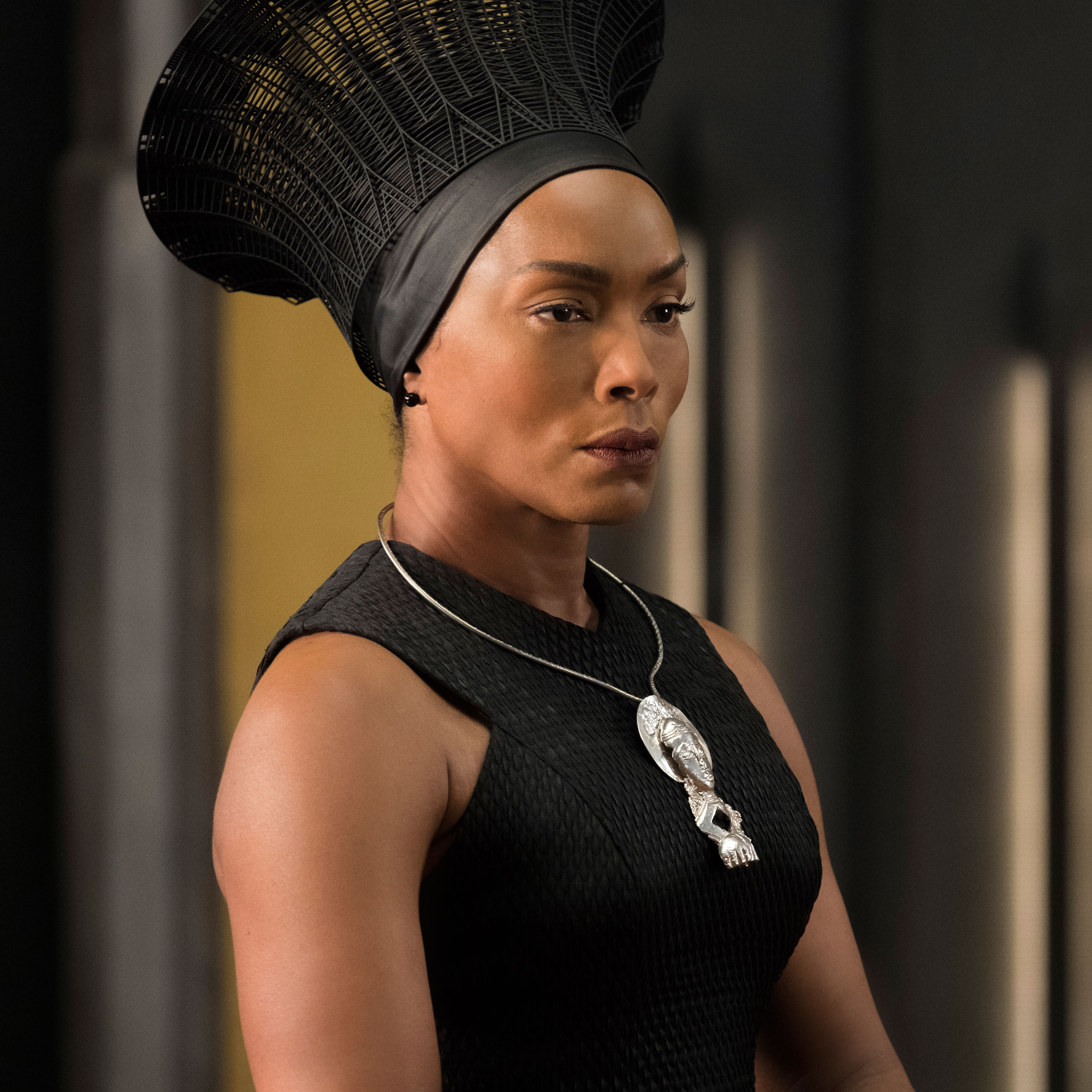 Angela Bassett as Queen Ramonda in Black Panther