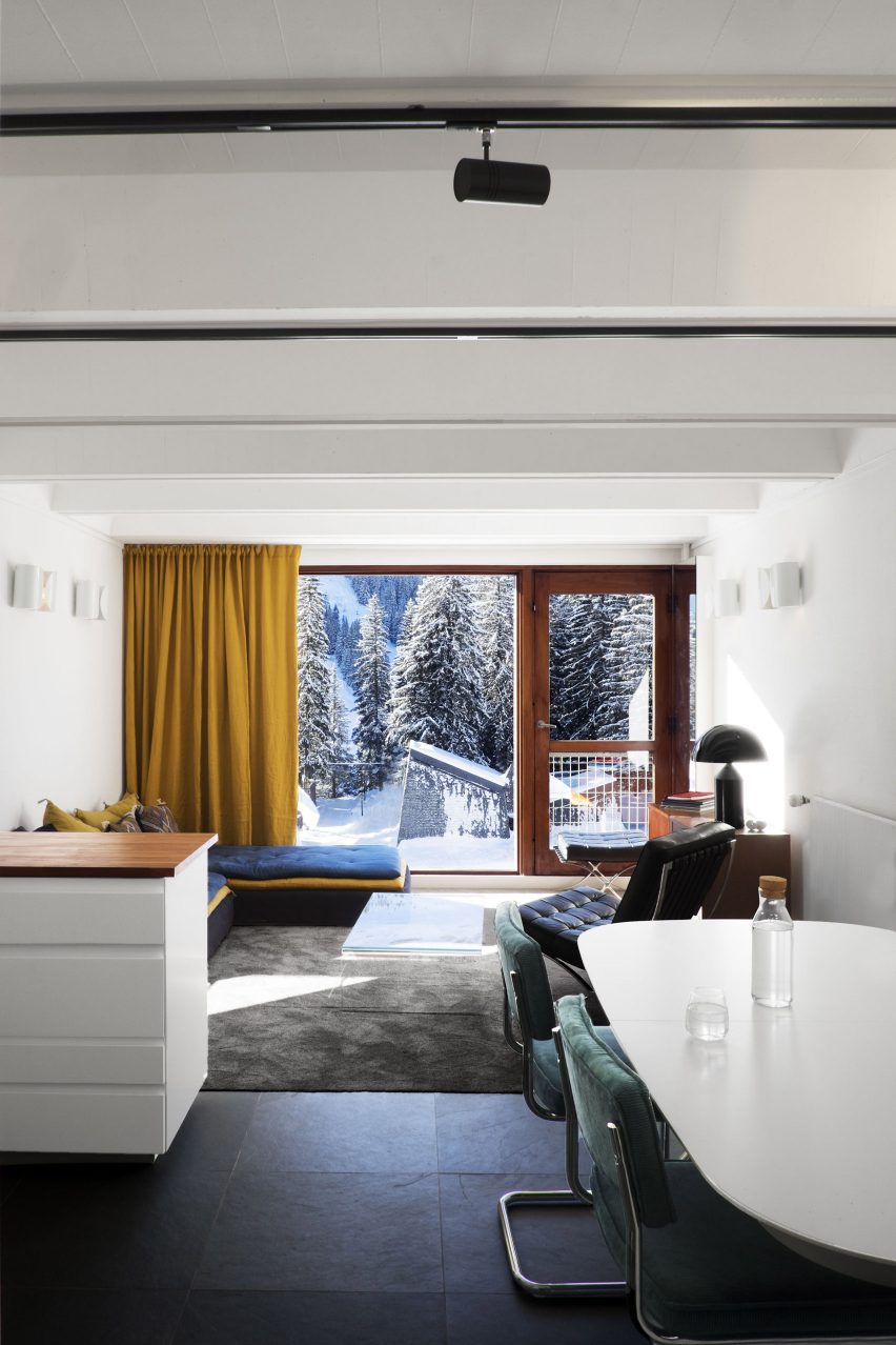 Interiors of the Flaine holiday apartment, revamped by Volta
