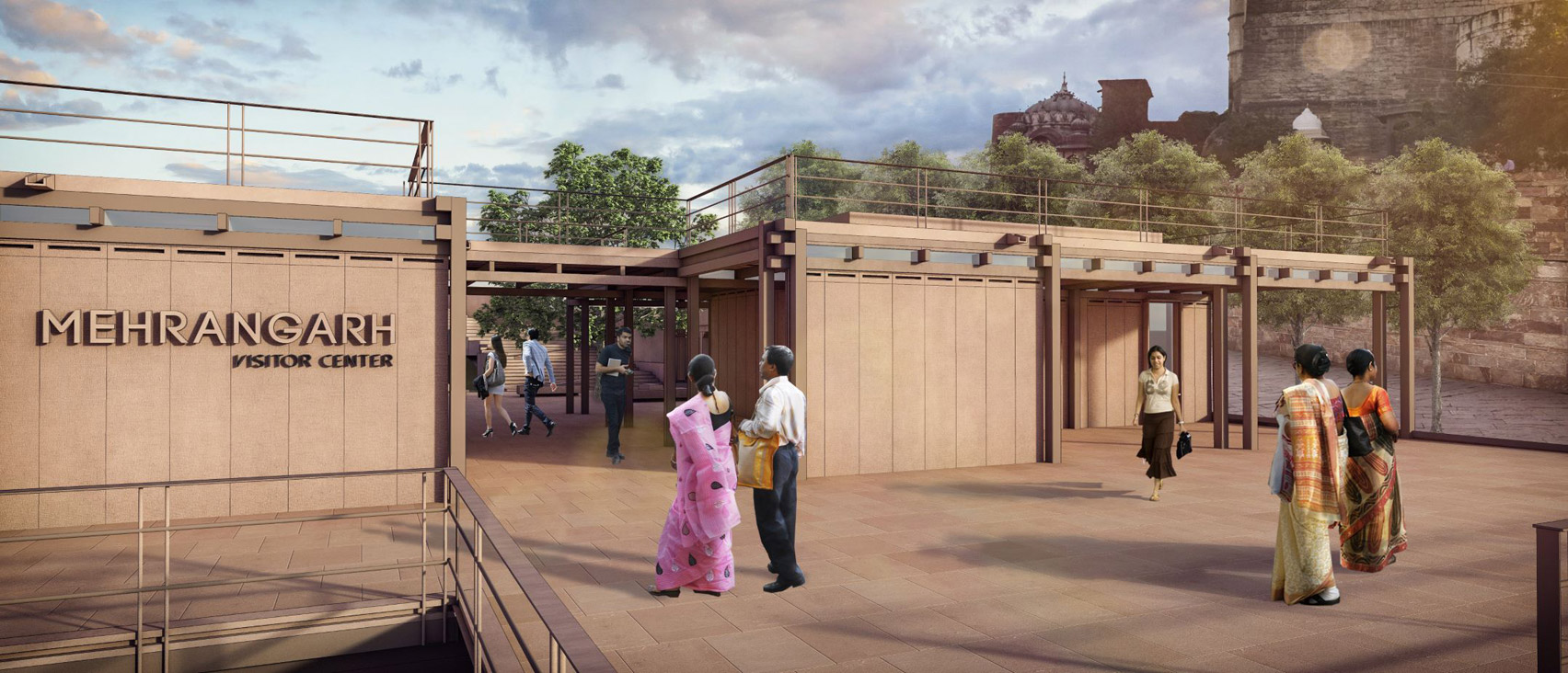 Entrance to the Mehrangarh Fort visitor centre by Studio Lotus