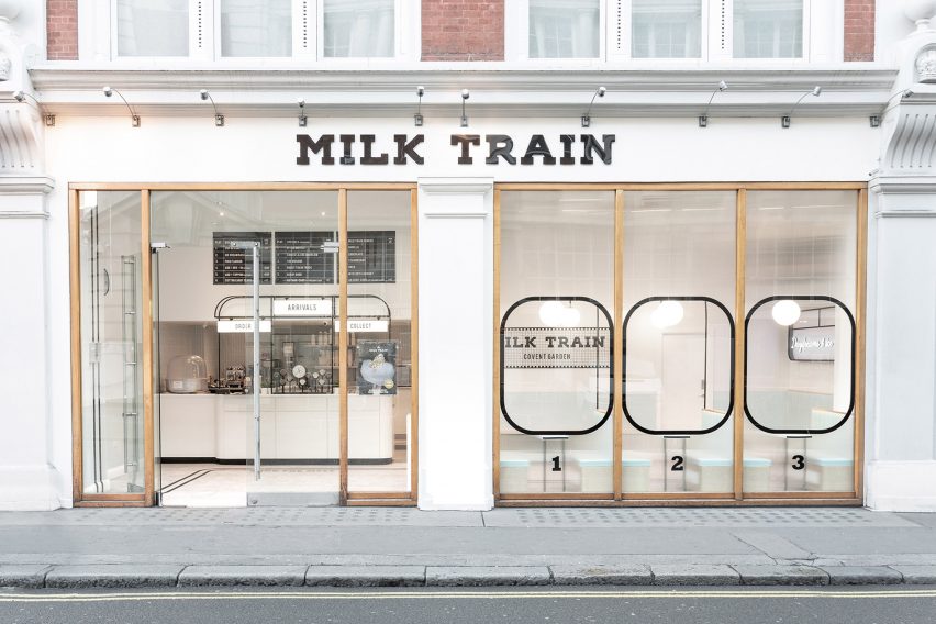 Milk Train ice cream parlour, designed by FormRoom