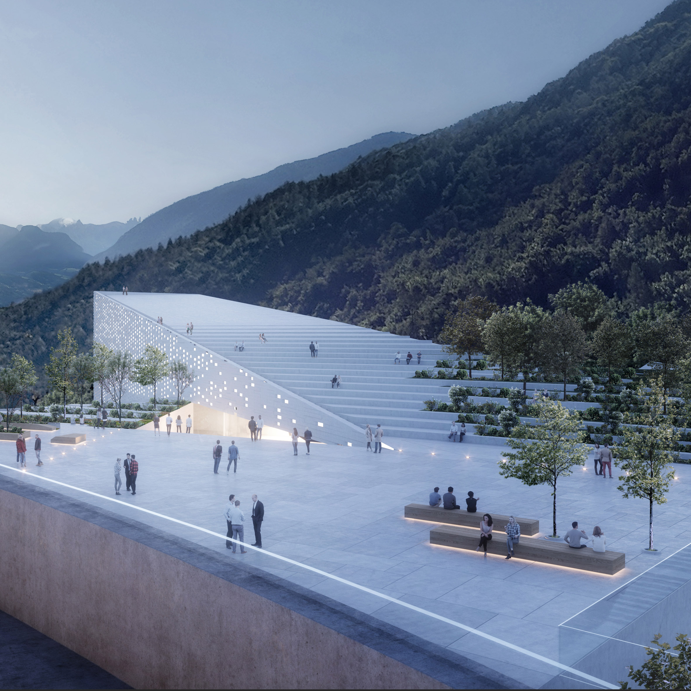 Snohetta Designs Italian Mountaintop Museum For Otzi The Iceman