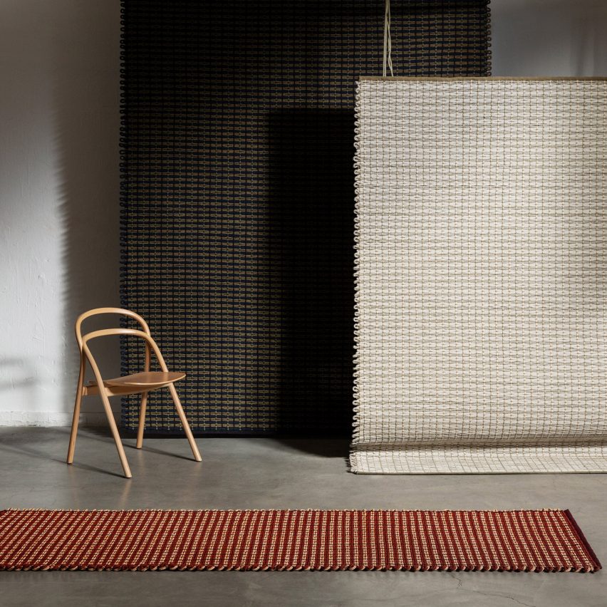 Pauline Deltour uses braided rope to create Rope Rug for Hem