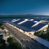 Gensler, HDR and Luis Vidal propose wave-shaped terminal for Pittsburgh Airport