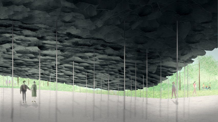 Serpentine Pavilion 2019 by Junya Ishigami visualisation
