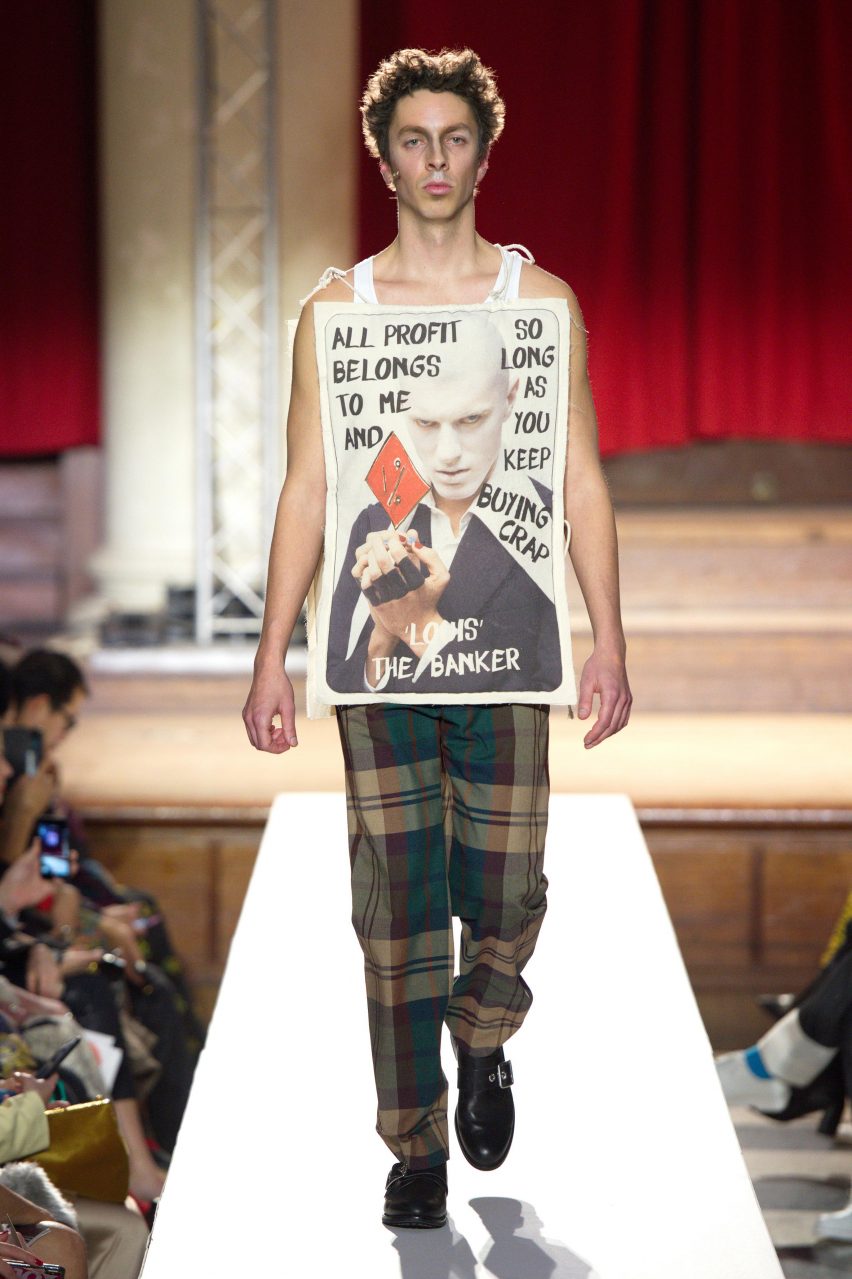 Vivienne Westwood Homo Loquax espectáculo de moda sobre el cambio climático A / W 2019
