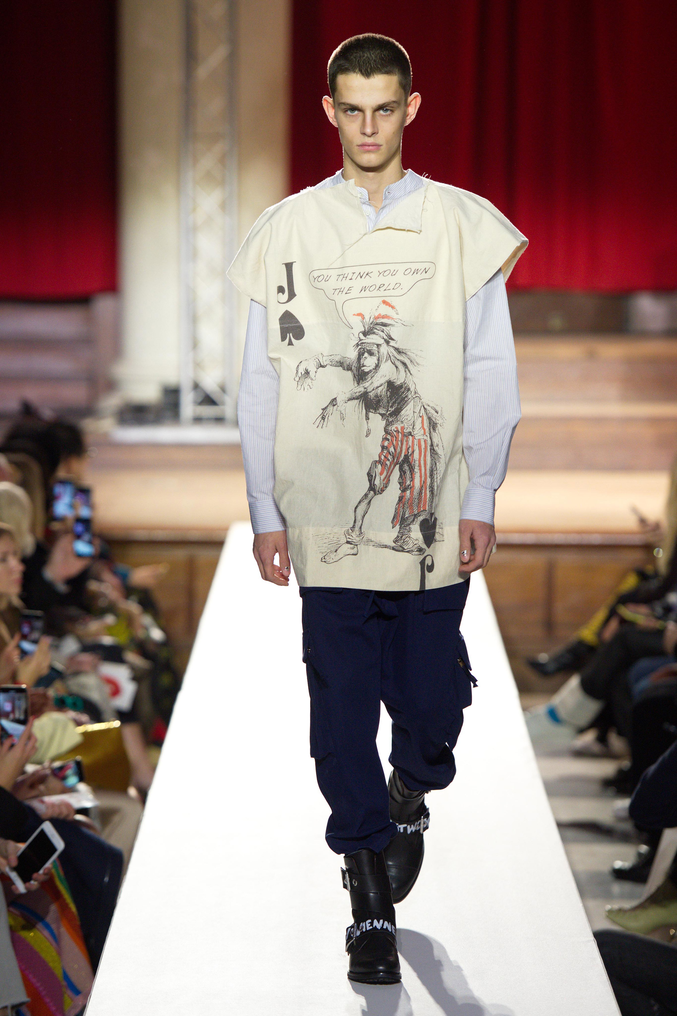 Vivienne Westwood protests climate change with Homo Loquax show at London  Fashion Week