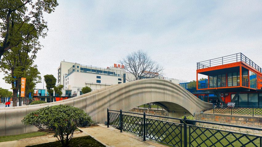 World's longest 3d-printed concrete bridge by Tsinghua University School of Architecture opens in Shanghai