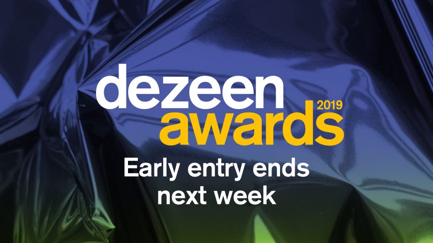 One week left to save 25 per cent on Dezeen Awards 2019 entries